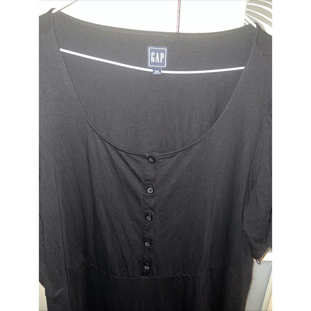 Gap Short-sleeve cropped wide leg POCKETS jumpsuit SZ XXL